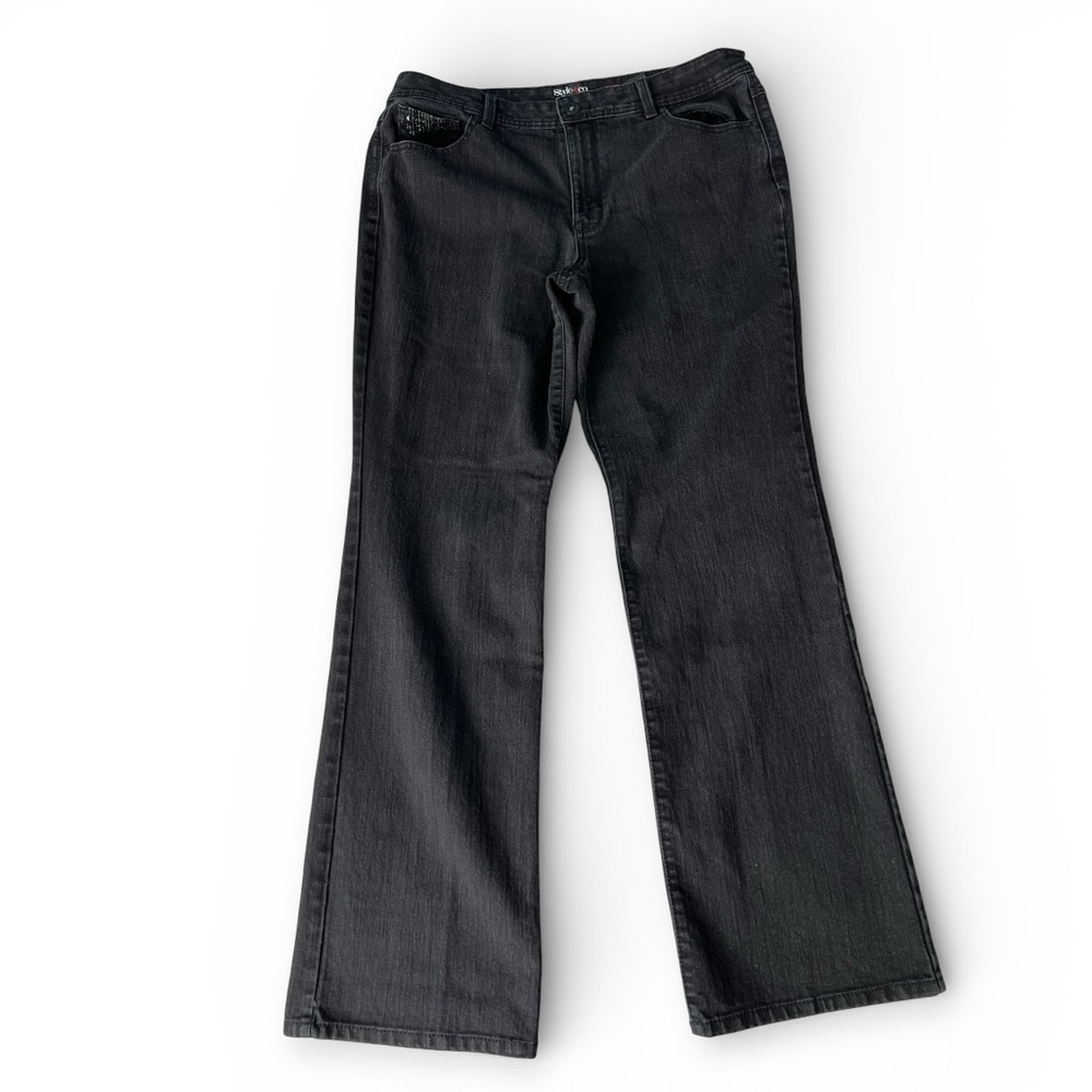 Style & Co Women's Black Jeans Bootcut - 16